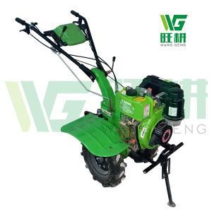Loj Log Diesel Tiller Tus Cuam Tshuam Siv Hauv Roob Toj Toj Nrog Yooj Yim Dua Tsheb
